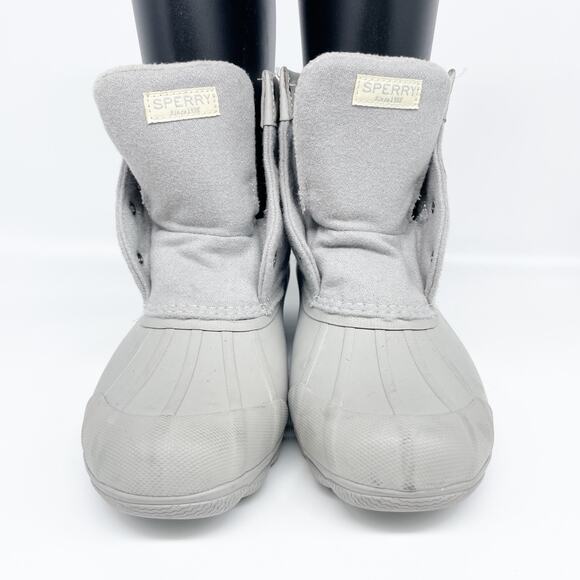 Sperry Women's Saltwater Wool Duck Boots Gray Size 8 - Picture 2 of 12